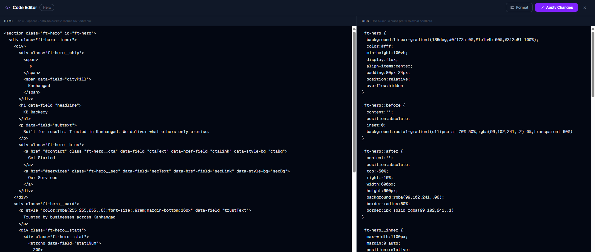 Option 2 — Write your own HTML and CSS