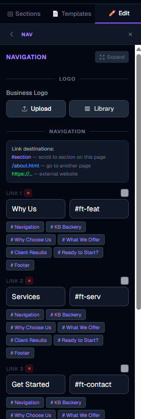 URL / link fields